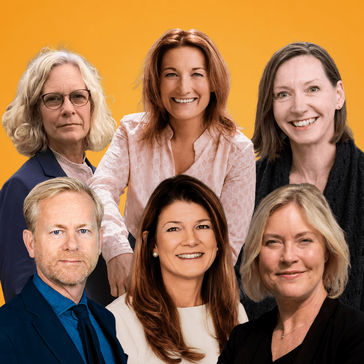 gruppfoto på sex personer som ska delta på eventet.