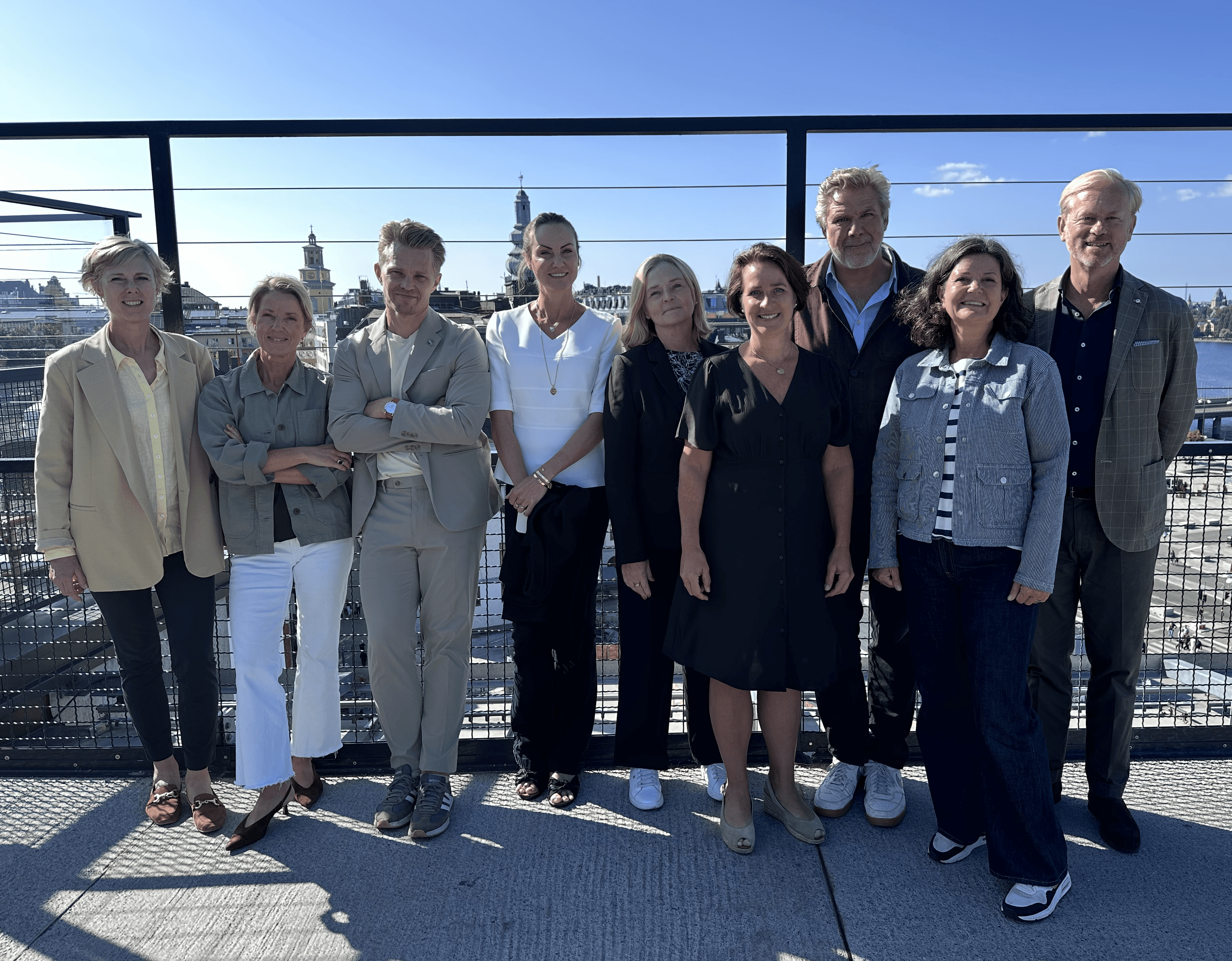 Gruppbild på Sveriges Kommunikatörers styrelse