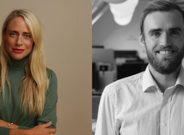 Ebba Burenius på digitalbyrån Limetta och  Henrik Bygdeman, UX-designer på Winston.